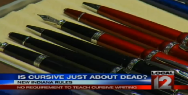 VIDEO: Indiana Ends Requirement To Teach Cursive Writing