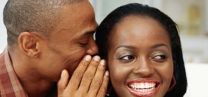 Couple Talks Whisper Keep Your Spouse Encouraged