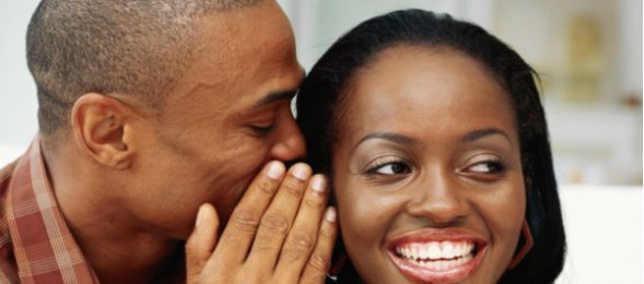Couple Talks Whisper Keep Your Spouse Encouraged