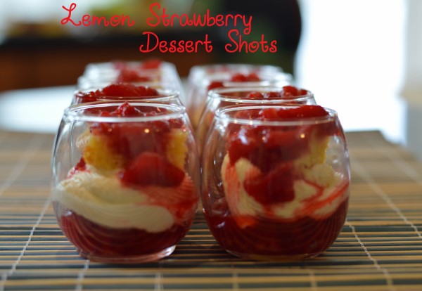 Lemon Strawberry Dessert Shots Feature 1