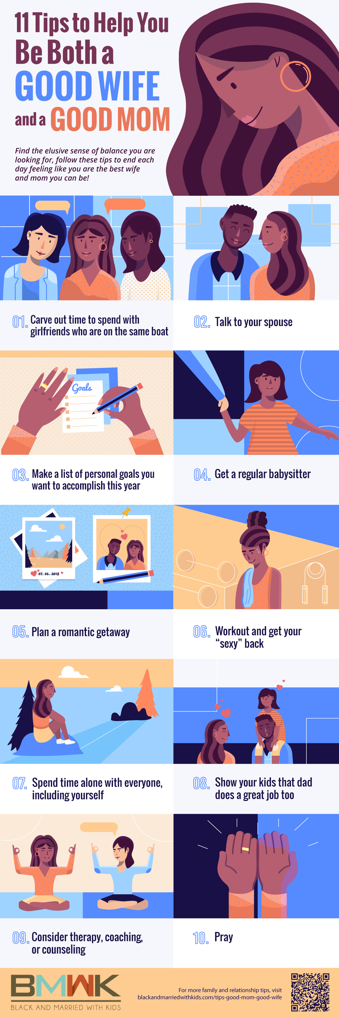 infographic | Tips to Help You Be Both a Good Mom and a Good Wife | How to be a Good Mom