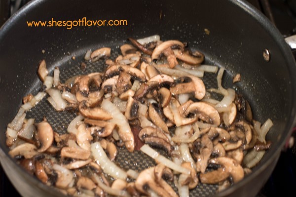 BMWK Creamy Chicken Stroganoff over Linguine mushrooms onions (600x399)
