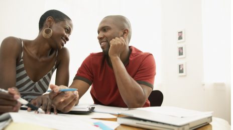 Black couple plan and create a vision for their marriage