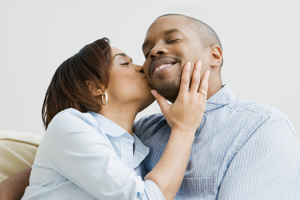 Couple Kissing with Resolution on How to Deal with An Angry Spouse