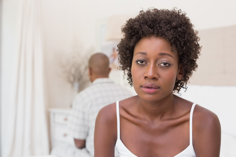 signs of unhealthy jealousy Woman Upset about Past Relationship Baggage in Marriage